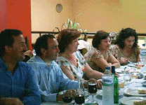 cenando en el "Mirador de la Playa"