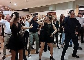 XI Espicha BAILAFACIL, Restaurante Las Peñas, Gijón, 22 febrero 2025. Copyright © www.bailafacil.es. Haz clic para ampliar.