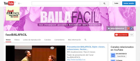 Visita nuestro canal de baile en YouTube