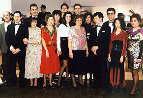 Parte de los futuros miembros del 'Grupo Swing' en 1991. Copyright  www.bailafacil.es