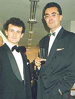 faux y su colega Rafa en 1991. Haz clic para ampliar.