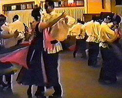 Un momento del vals viens que bailbamos en el espectculo 'Carnaval' de 1992. Haz clic para ampliar. Copyright  www.bailafacil.es.