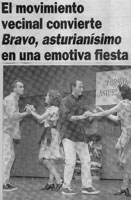 'El Comercio' escogi una imagen de nuestra actuacin para resear la gala en el artculo que public sobre ella el 19 de abril de 1999. Haz clic para ampliar. BAILAFACIL: lo mejor para bailar en Gijn.